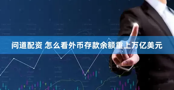 问道配资 怎么看外币存款余额重上万亿美元